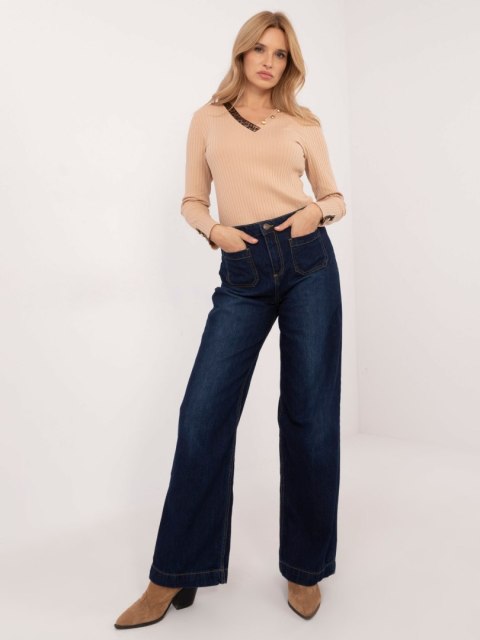 Spodnie jeans D80016BD62456D283 ciemny niebieski L Spodnie jeans D80016BD62456D283 ciemny niebieski L