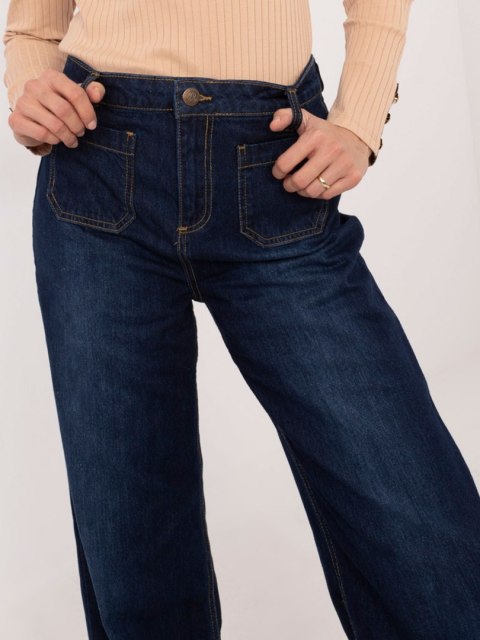 Spodnie jeans D80016BD62456D283 ciemny niebieski L Spodnie jeans D80016BD62456D283 ciemny niebieski L