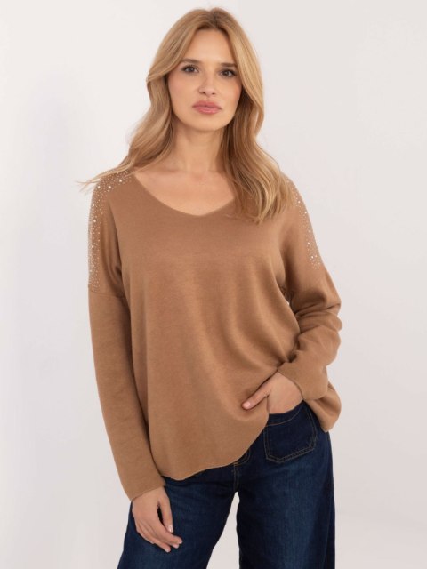 Sweter DHJ-SW-17690.21 camelowy