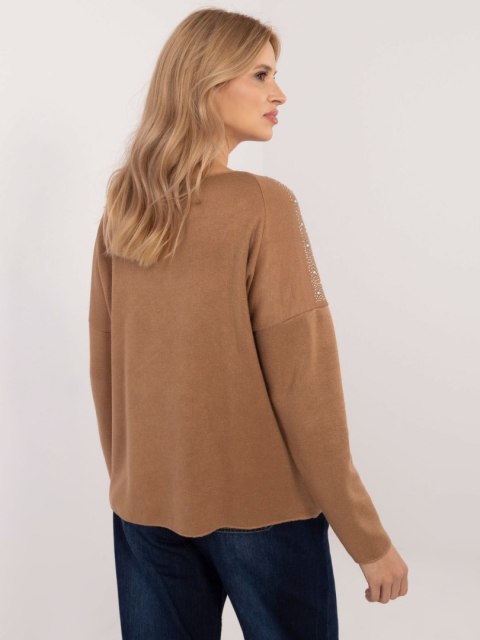 Sweter DHJ-SW-17690.21 camelowy