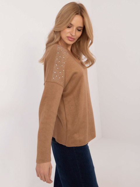 Sweter DHJ-SW-17690.21 camelowy