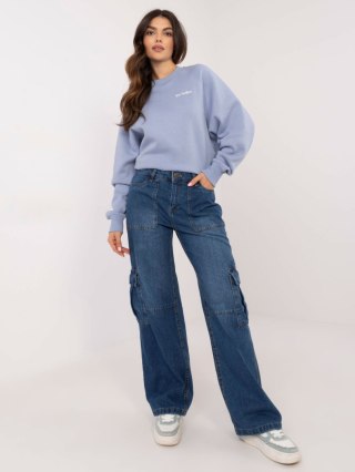 Spodnie jeans D80016BD62458M294 niebieski S