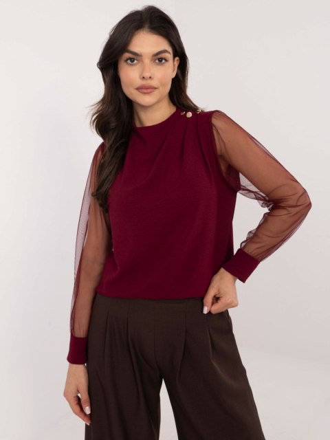 Bluzka MI-BZ-278519.03X bordowy Bluzka MI-BZ-278519.03X bordowy