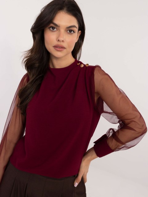 Bluzka MI-BZ-278519.03X bordowy Bluzka MI-BZ-278519.03X bordowy
