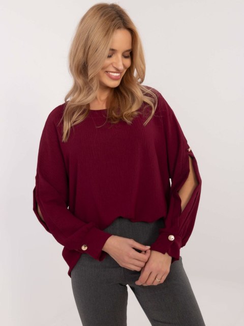 Bluzka MI-BZ-98684.89 bordowy Bluzka MI-BZ-98684.89 bordowy