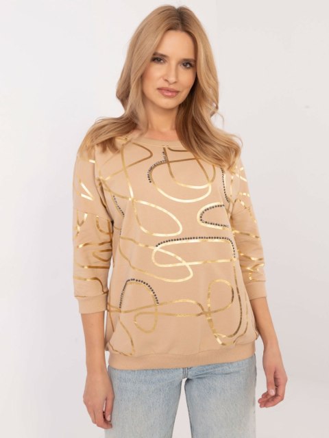 Bluzka CLM-BZ-1257.71 camelowy S Bluzka CLM-BZ-1257.71 camelowy S