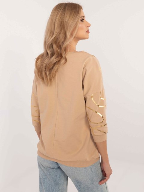 Bluzka CLM-BZ-1257.71 camelowy S Bluzka CLM-BZ-1257.71 camelowy S