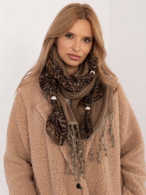 Szalik AT-SZ-0247.83P ciemny bezowy Szalik AT-SZ-0247.83P ciemny bezowy