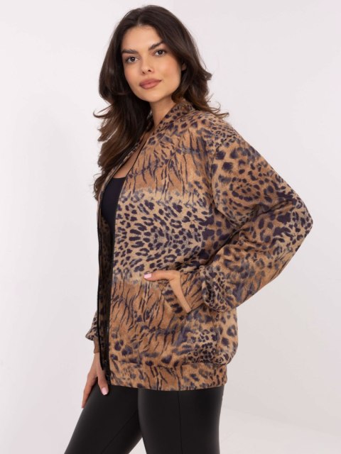 Bluza bomberka w panterkę z zamszu na zamek L/XLBluza bomberka w panterkę z zamszu na zamek L/XL Bluza bomberka w panterkę z zamszu na zamek L/XLBluza bomberka w panterkę z zamszu na zamek L/XL
