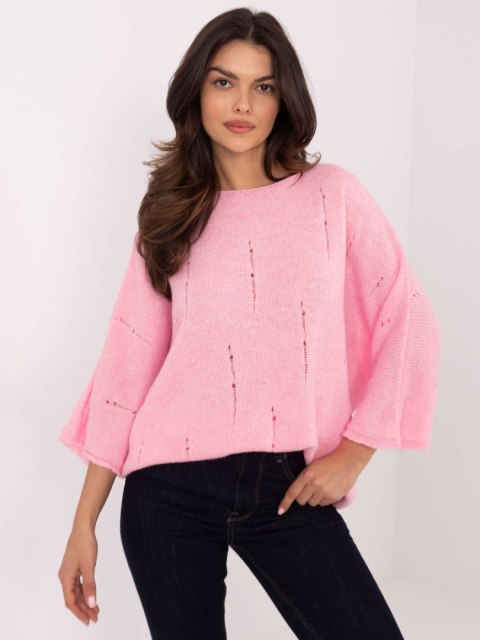 Sweter DHJ-SW-9314.04P jasny różowy