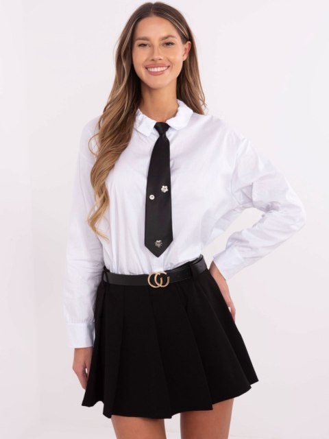 Spódnico-spodenki czarne, plisowane, eleganckie z paskiem Spódnico-spodenki czarne, plisowane, eleganckie z paskiem