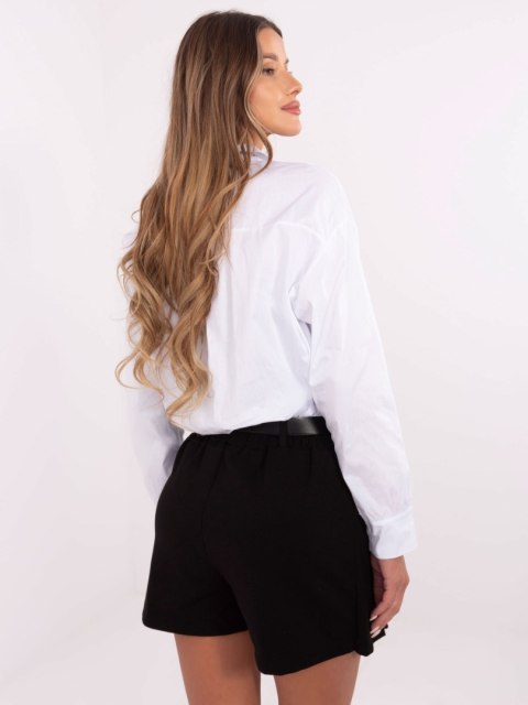 Spódnico-spodenki czarne, plisowane, eleganckie z paskiem Spódnico-spodenki czarne, plisowane, eleganckie z paskiem