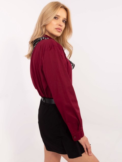 Koszula DHJ-KS-20172.36P bordowy