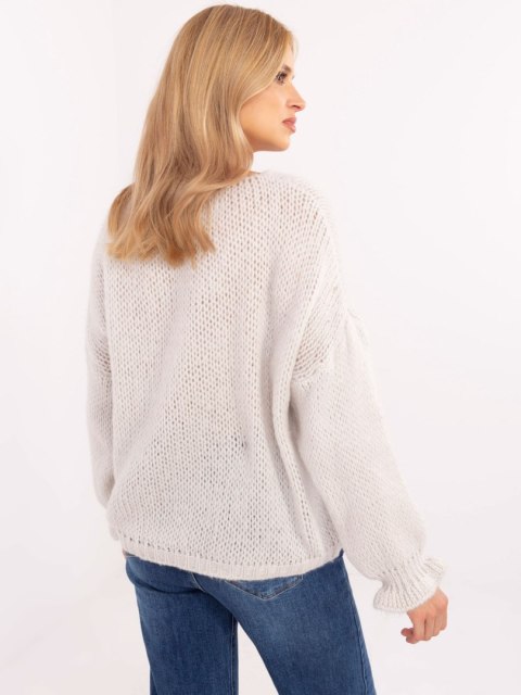 Sweter MI-SW-64109.15X jasny szary