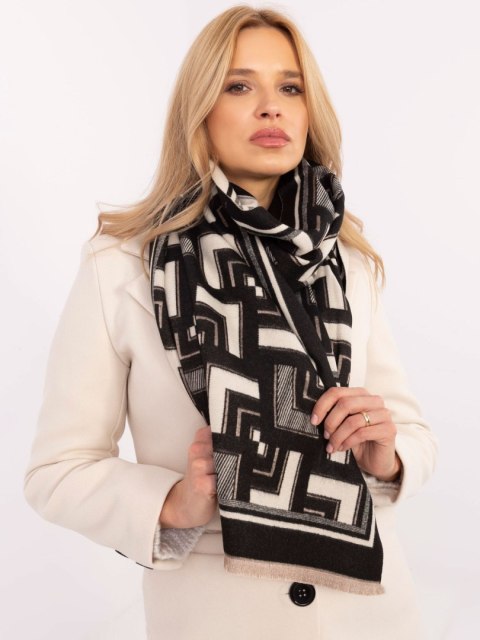 Szalik AT-SZ-23158.32 czarno-biały Szalik AT-SZ-23158.32 czarno-biały