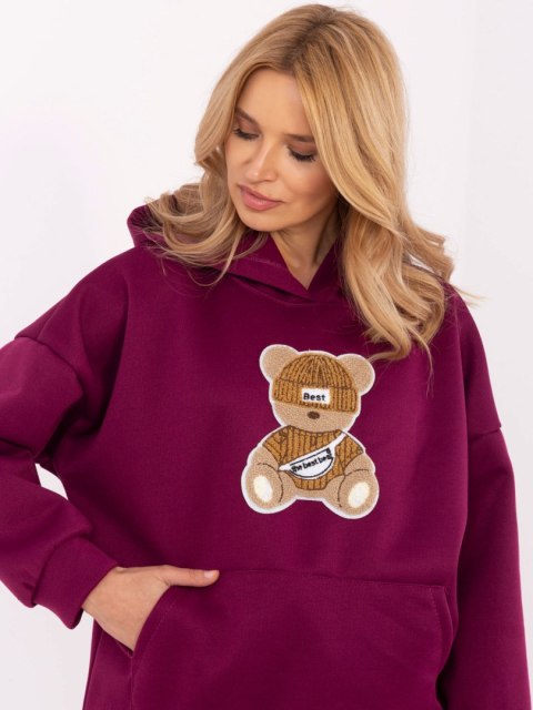 Bluza DHJ-BL-A8695-1.16 fioletowy