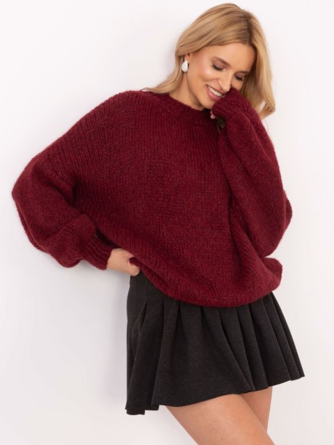 Sweter TW-SW-BI-3565.69 bordowy Sweter TW-SW-BI-3565.69 bordowy