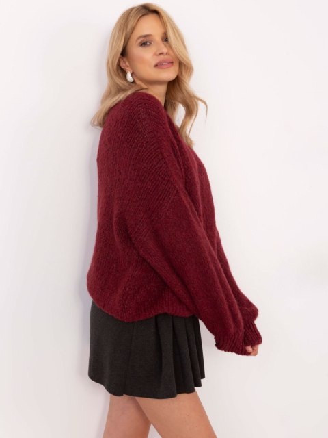 Sweter TW-SW-BI-3565.69 bordowy Sweter TW-SW-BI-3565.69 bordowy