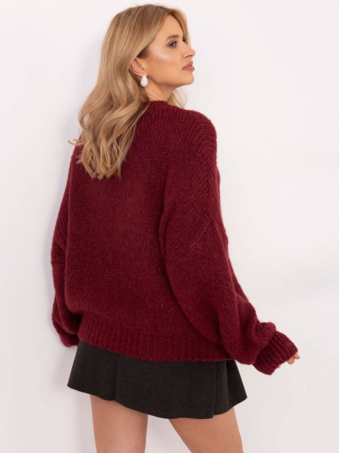 Sweter TW-SW-BI-3565.69 bordowy Sweter TW-SW-BI-3565.69 bordowy