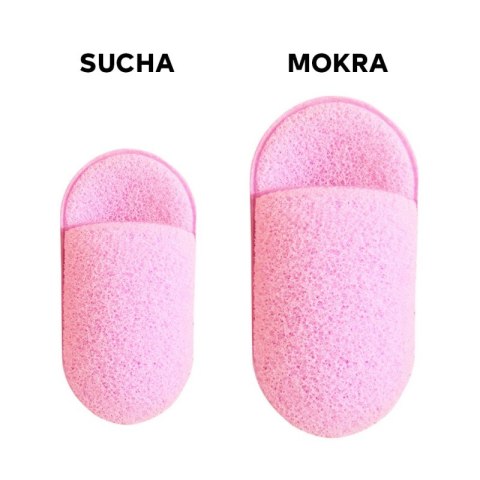 Gąbeczka do mycia twarzy na mokro, delikatny peeling 6,5x11cm 2 szt GB19 Gąbeczka do mycia twarzy na mokro, delikatny peeling 6,5x11cm 2 szt GB19