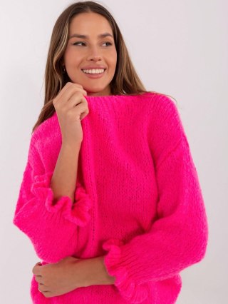 Sweter MI-SW-2912.10X fluo różowy