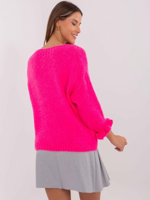 Sweter MI-SW-2912.10X fluo różowy