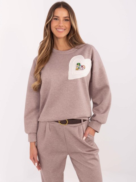 Bluza DHJ-BL-20322.72 ciemny bezowy Bluza DHJ-BL-20322.72 ciemny bezowy