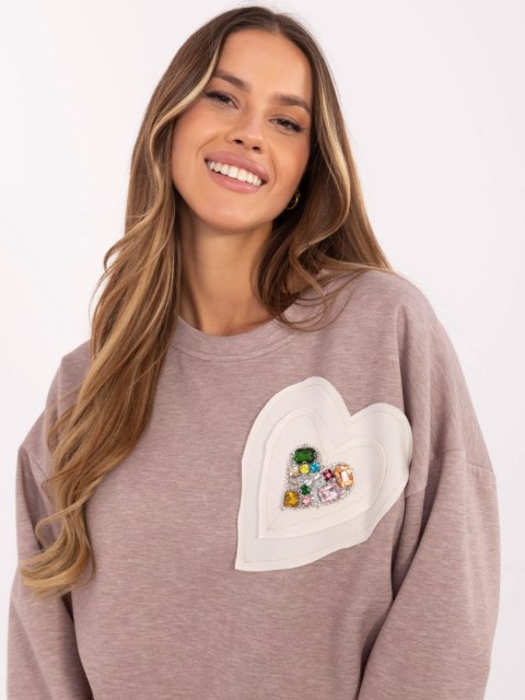 Bluza DHJ-BL-20322.72 ciemny bezowy Bluza DHJ-BL-20322.72 ciemny bezowy