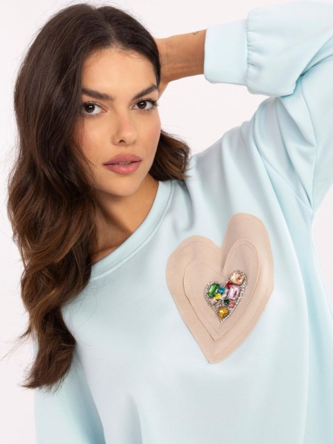 Bluza DHJ-BL-20322.72 jasny niebieski