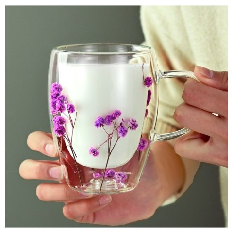 Elegancka szklanka termiczna 300 ml do kawy, herbaty i napojów