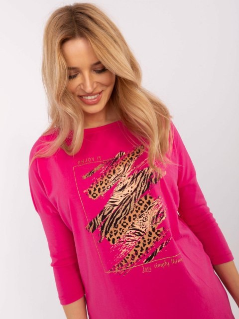 Bluzka CLM-BZ-0052.37 fuksjowy XL