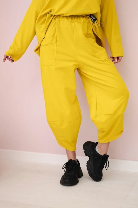Komplet bawełniany bluza i spodnie kiwi, oversize Komplet bawełniany bluza i spodnie kiwi, oversize