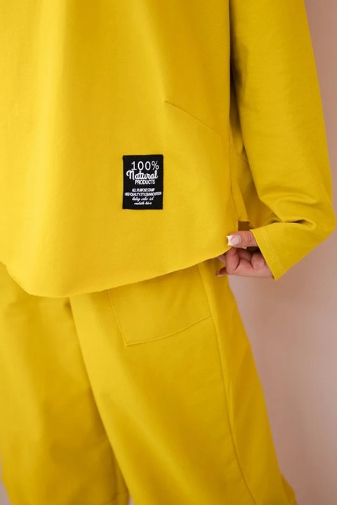 Komplet bawełniany bluza i spodnie kiwi, oversize Komplet bawełniany bluza i spodnie kiwi, oversize