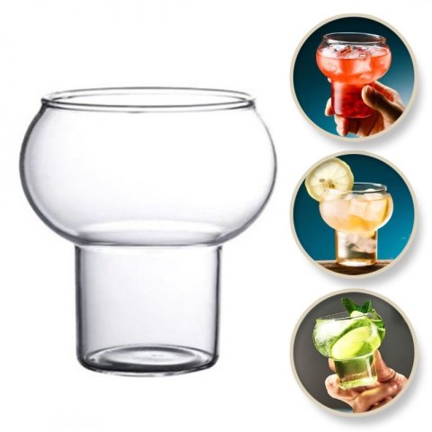 Szklanka BUBBLE 250 ml o nowoczesnym kształcie – do drinków i lemoniady