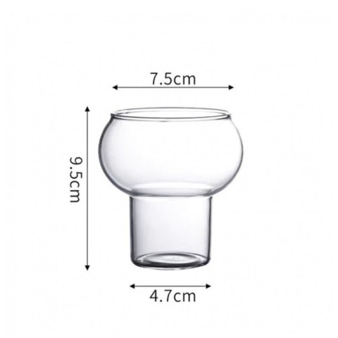 Szkło boro-krzemowe 250 ml – szklanka do koktajli, soków i deserów