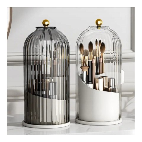 Organizer na pędzle, ryflowany obrotowy, otwierany grafit 27x12,5cm CB61GRAF Organizer na pędzle, ryflowany obrotowy, otwierany grafit 27x12,5cm CB61GRAF