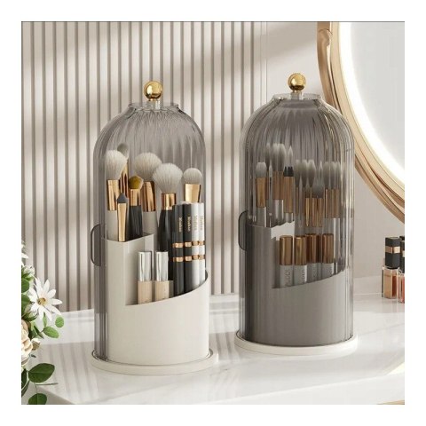 Organizer na pędzle, ryflowany obrotowy, otwierany grafit 27x12,5cm CB61GRAF Organizer na pędzle, ryflowany obrotowy, otwierany grafit 27x12,5cm CB61GRAF