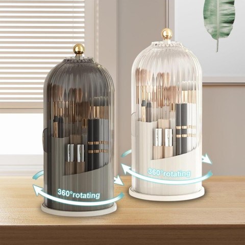 Organizer na pędzle, ryflowany obrotowy, otwierany grafit 27x12,5cm CB61GRAF Organizer na pędzle, ryflowany obrotowy, otwierany grafit 27x12,5cm CB61GRAF