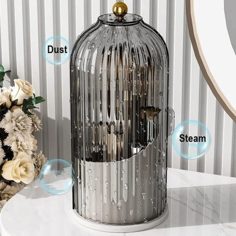 Organizer na pędzle, ryflowany obrotowy, otwierany grafit 27x12,5cm CB61GRAF Organizer na pędzle, ryflowany obrotowy, otwierany grafit 27x12,5cm CB61GRAF