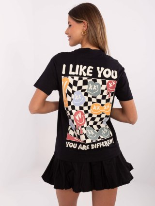 T-shirt D12022AC02645E grafitowy M