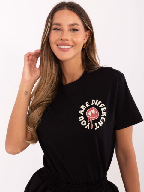 T-shirt D12022AC02645E grafitowy S T-shirt D12022AC02645E grafitowy S