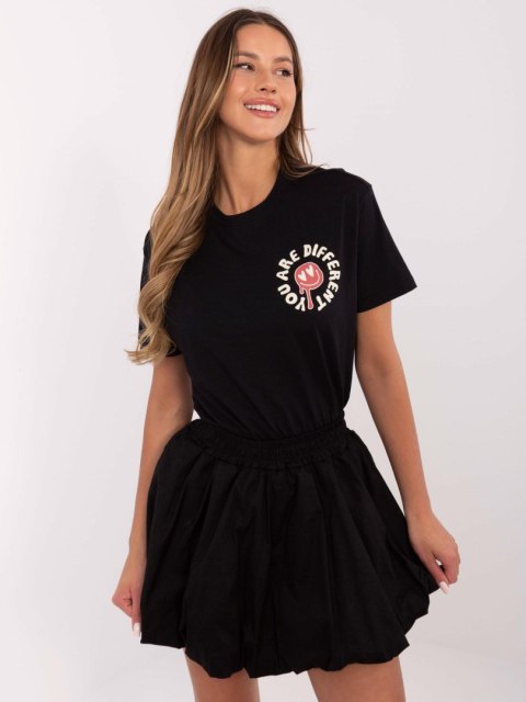 T-shirt D12022AC02645E grafitowy XS T-shirt D12022AC02645E grafitowy XS