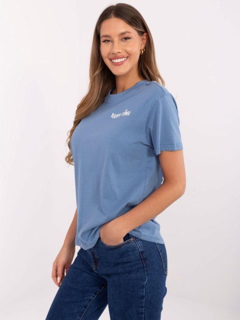 T-shirt D12022AC02645G ciemny niebieski M T-shirt D12022AC02645G ciemny niebieski M