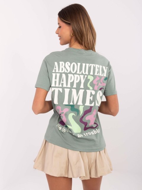 T-shirt D12022AC02645G pistacjowy S T-shirt D12022AC02645G pistacjowy S