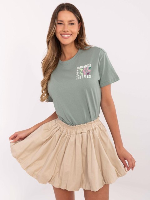 T-shirt D12022AC02645G pistacjowy S T-shirt D12022AC02645G pistacjowy S