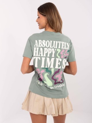 T-shirt D12022AC02645G pistacjowy XS