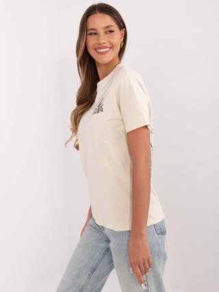 T-shirt D12022AC02645H jasny beżowy XS