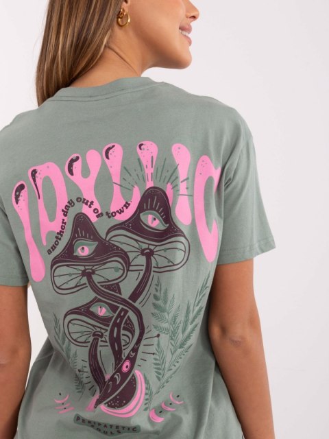 T-shirt D12022AC02645H pistacjowy M