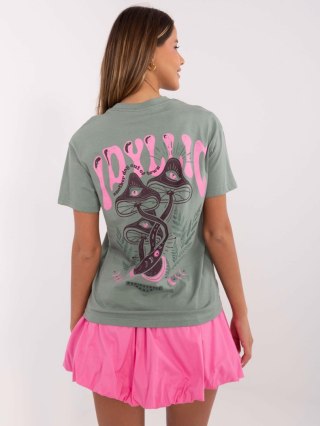 T-shirt D12022AC02645H pistacjowy XS