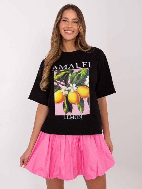T-shirt MI-TS-M745-1.37 czarny
